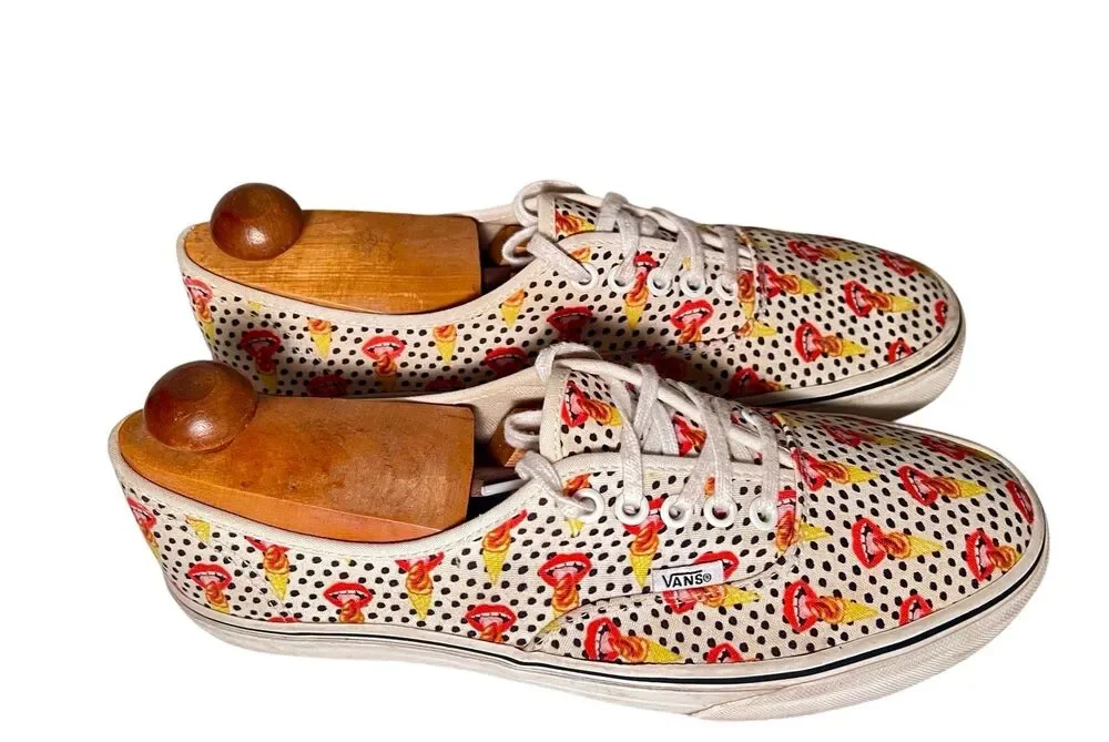 VANS x Kendra Dandy I Scream Ice Cream Polka Dot Sneakers Shoes Size 11 Women’s